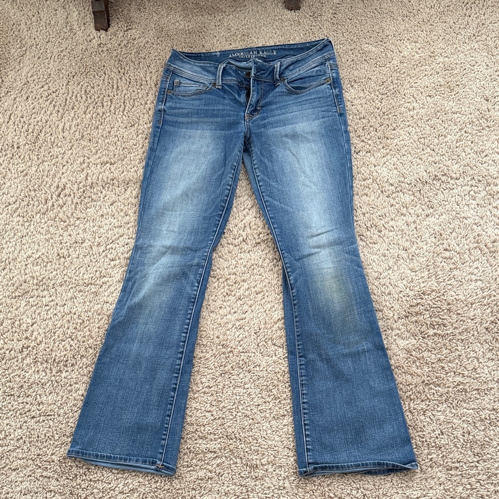 American Eagle Outfitters Flare Blue Jeans